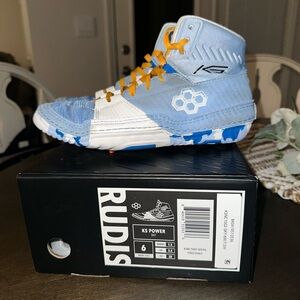 Rudis Wrestling Shoes - Blue and White